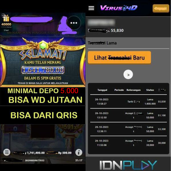 Judi Online Virus4D: Menyajikan Game Slot Casino dan Togel Online dengan Hadiah 10 Juta Terbesar di Indonesia
